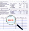 Larger Lines Checkbook Register