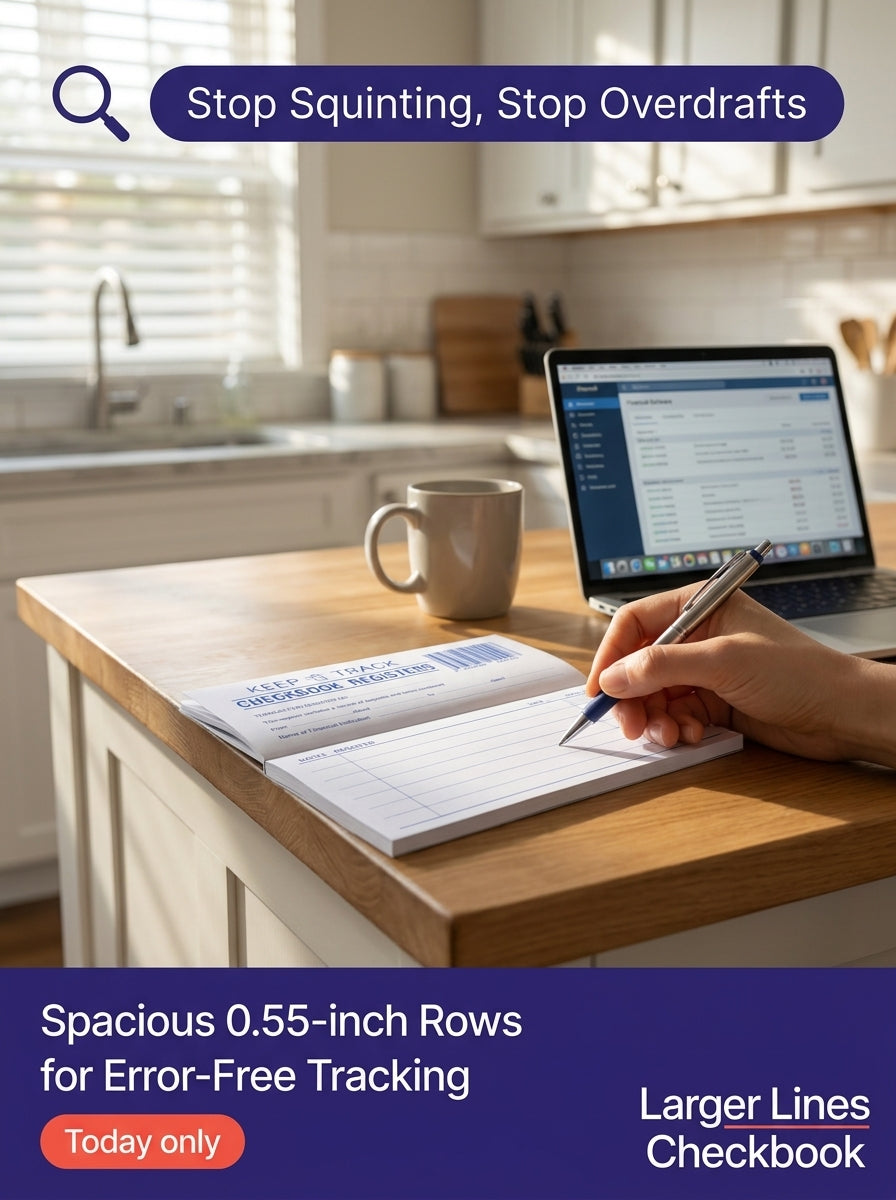 Larger Lines Checkbook hero 1
